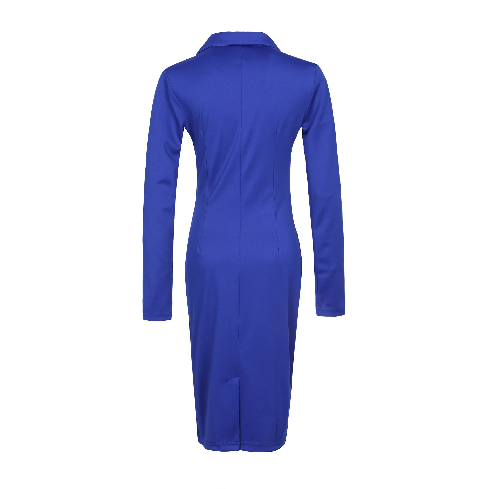 2017 Новый Dress Женская Мода Одежды С Учетом Воротник Длинными рукавами ОЛ MS