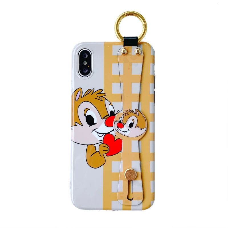 Для iphone XR XS max X мультфильм чип и Дейл ремешок мягкий чехол для телефона 8plus 7 7plus 6 6S