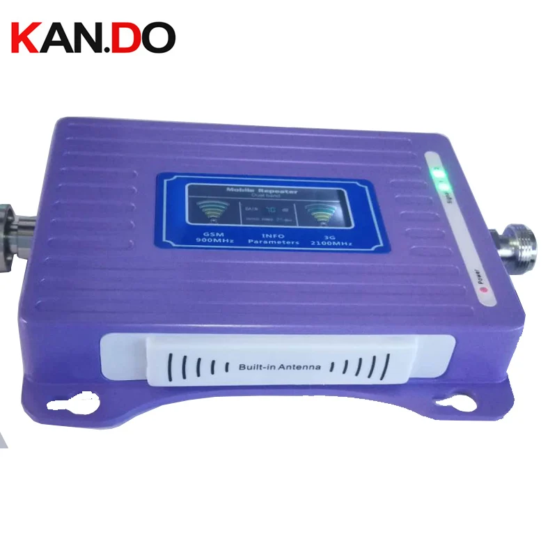 

built-in antenna 2G+3G repeater with cable antenna LCD display dual bands GSM 3g booster repeater GSM 900 2100mhz 3g booster