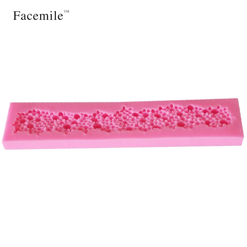 Facemile 20 5*4 5 см зеркальная жемчужная 3D силиконовая форма для помадки инструменты