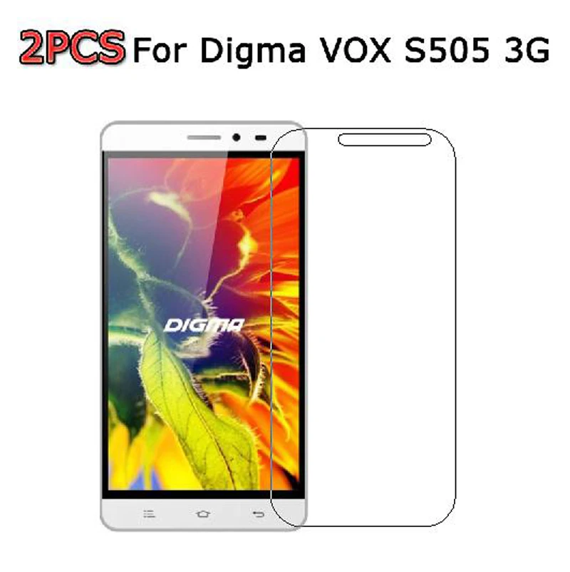 Digma VOX S505 3G 2 предмета в комплекте, для Digma VOX S505 3g закаленное Стекло с уровнем твердости 9 H 2.5D Премиум Экран протектор чехол для Digma VOX S505 3g Защитная пленка для мобильного телефона> - Цвет: Digma VOX S505 3G