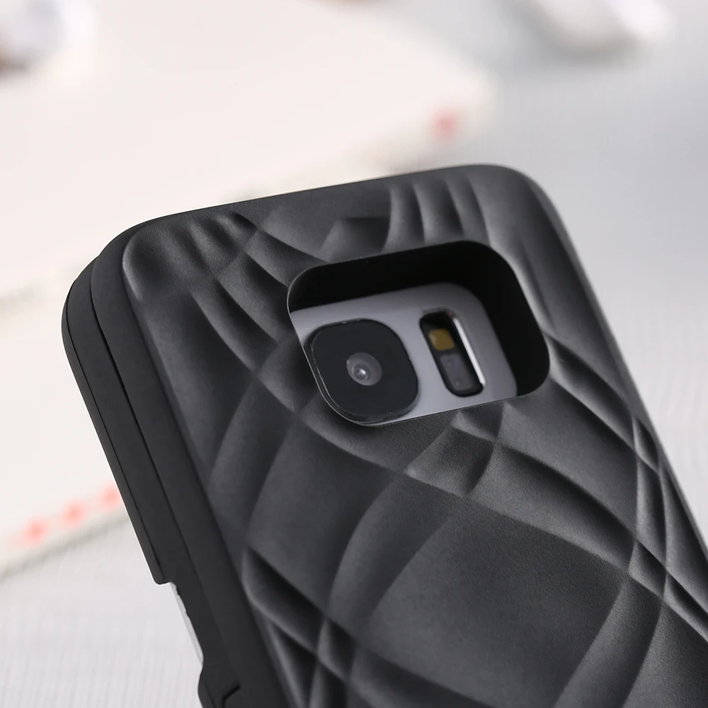 Зеркало чехол для Samsung Galaxy S8 waterflow сетки кошелек + слот карты задняя крышка S7 Edge Plus