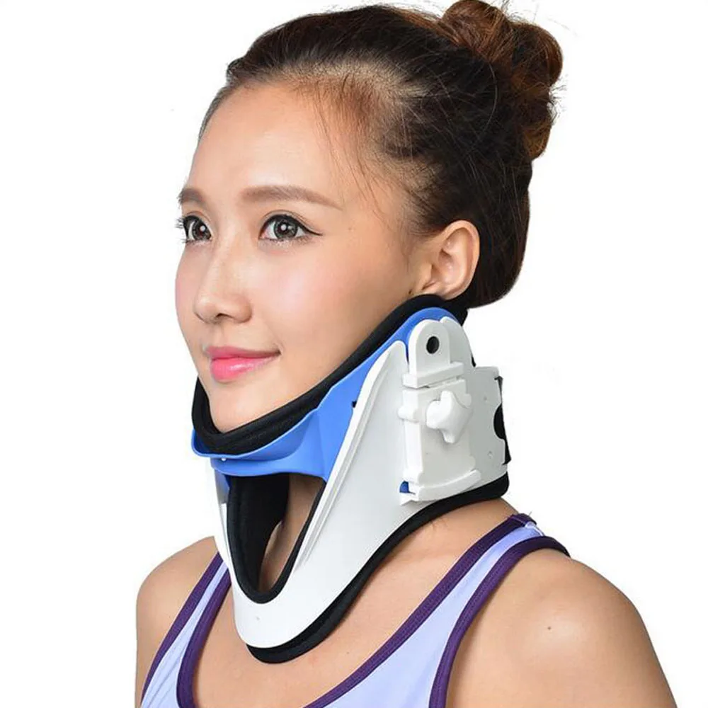 

Medical Cervical Vertebra Tractor Neck Brace Support Neck Collar Correct Adjustable Traction Treatment Posture Height OBER NO-16