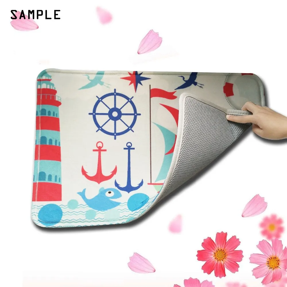 Напольный коврик с принтом не скользящий для дома и улицы размеры 60 Вт x 40 см 127.0.0.1