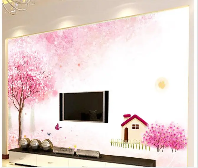 Индивидуальные 3d обои ТВ фрески пейзаж живопись настройки Настенные |