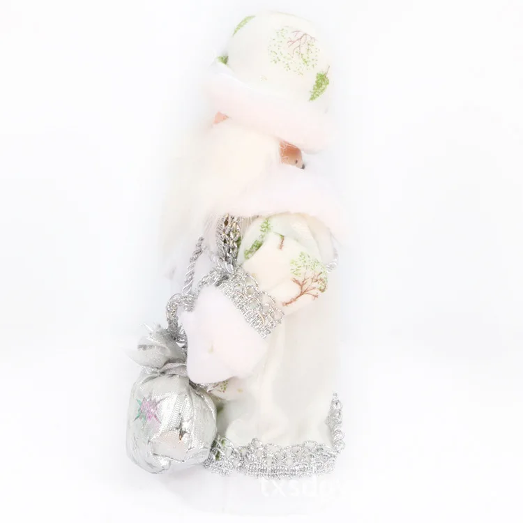 Электрический музыкальный шаговый Санта-Клаус рождественские украшения фигурки