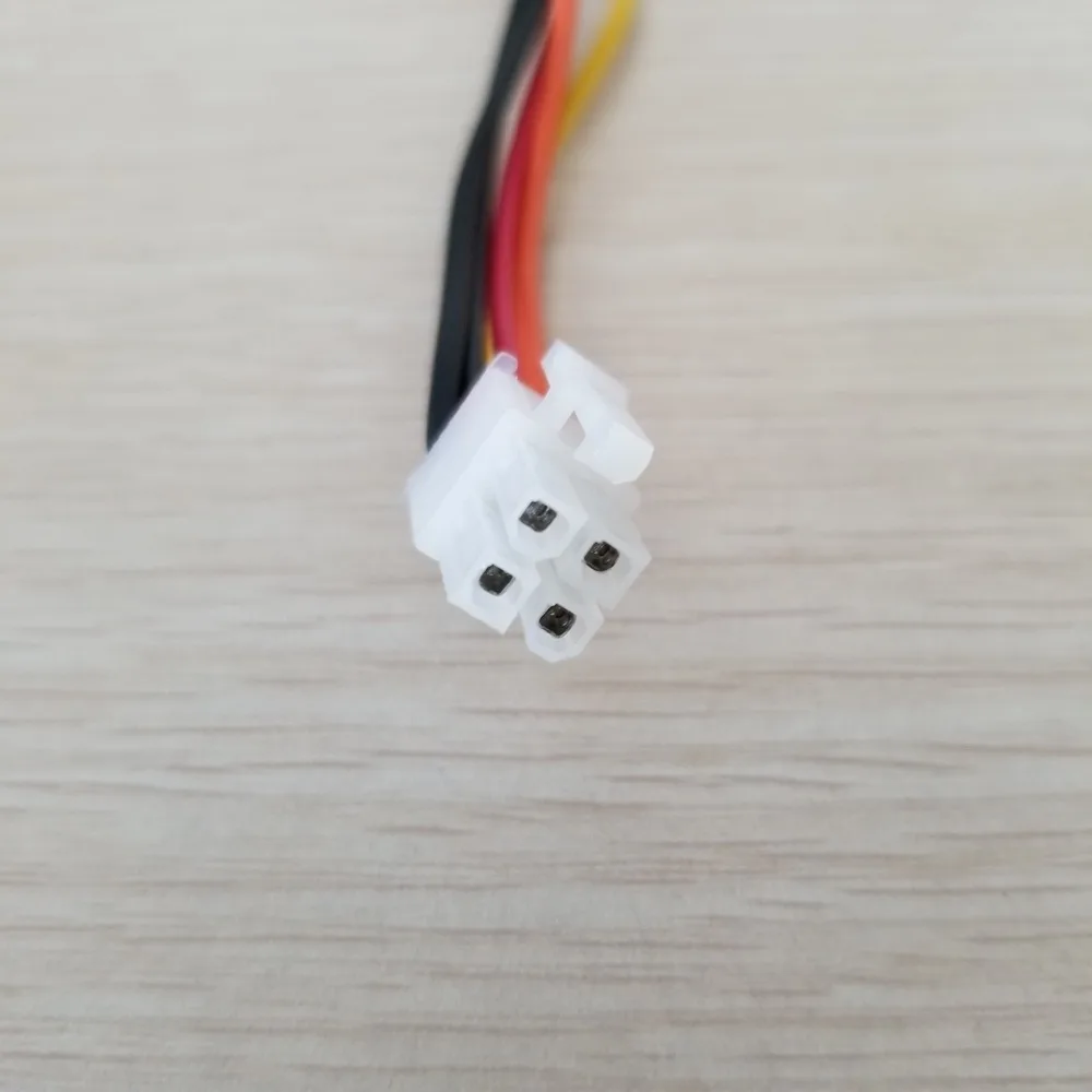 10 шт./лот ATX материнская плата 4pin на 2 портовый последовательный ATA SATA адаптер для