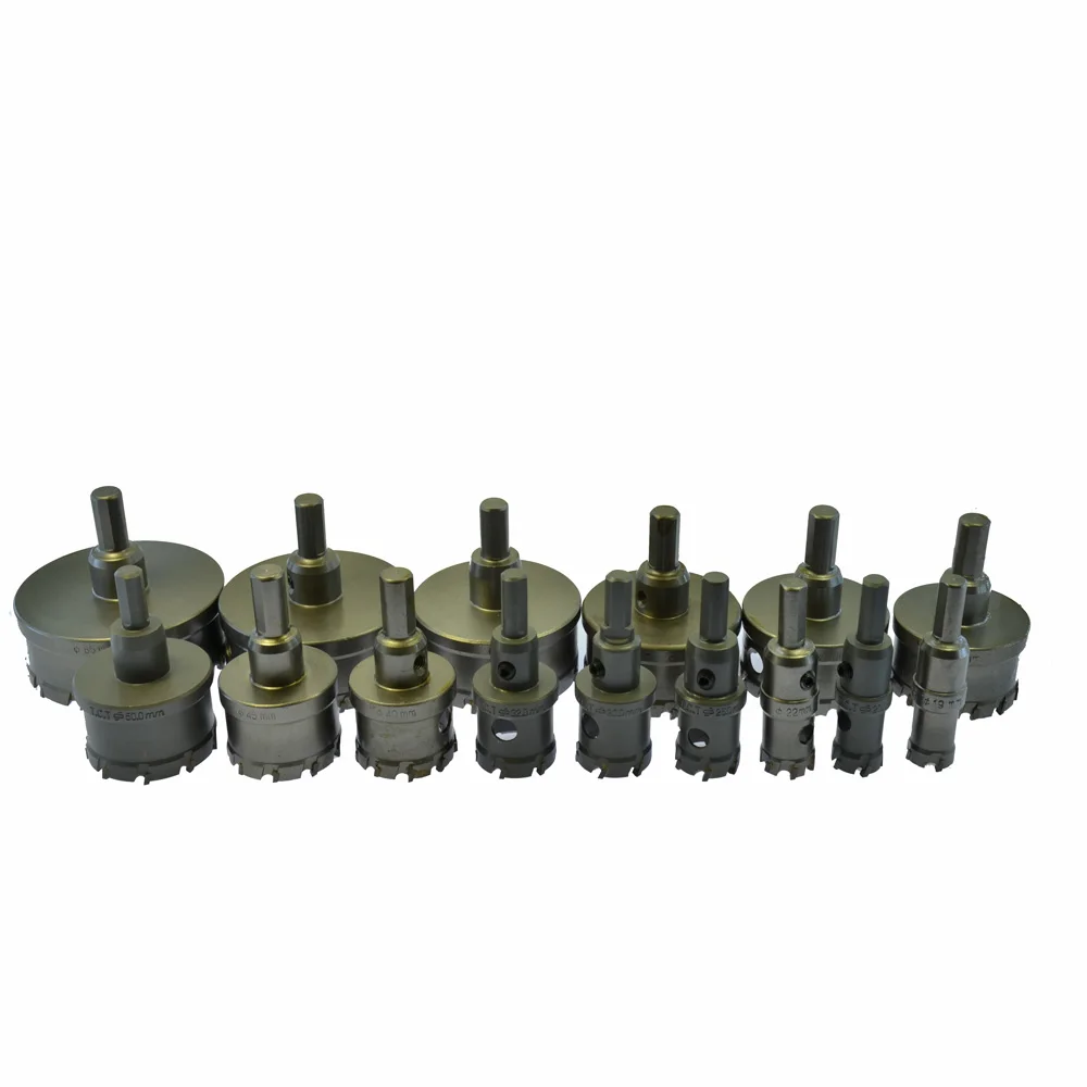 

Carbide Core Drill Bit Metal Tip Drill Bit T.C.T Metal Cutting Hole Saw Drill Carbide Hole-saw 15mm-85mm
