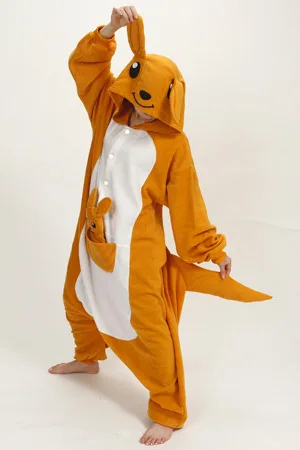 Пижама кенгуру с милыми мультяшными животными пижамы комбинезоны для пар
