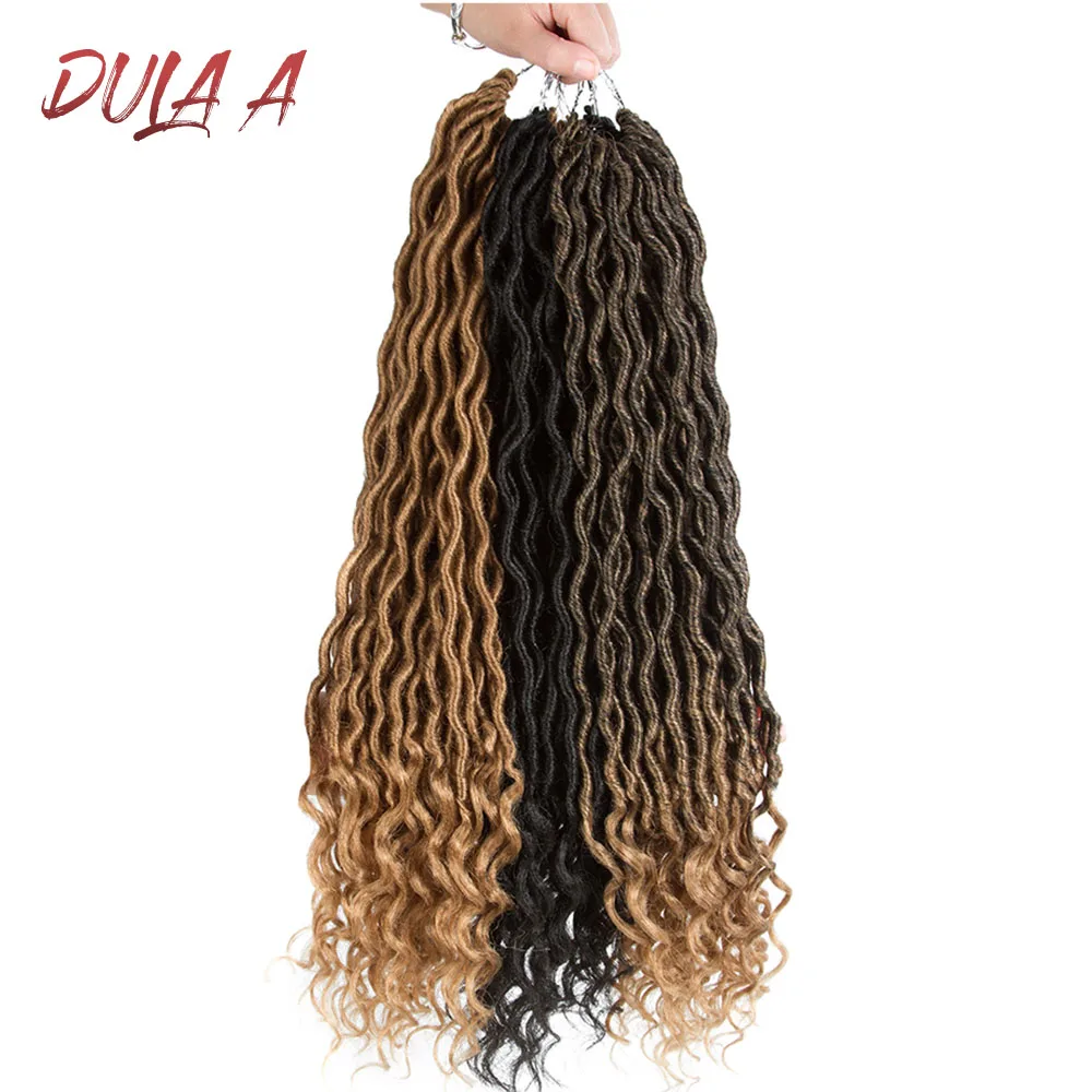 Волосы для наращивания Dula A Crochet Goddess Locs вязаные косички Омбре богемные