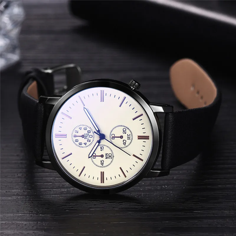 Темпераментные деловые мужские кварцевые часы Роскошные классические военные