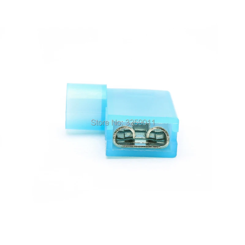 

500PCS Fully Insulated Flag Wire Connector Quick Disconnects Electrical Wiring Female Spade Nylon Wire Crimp Terminal FLDNY2-250