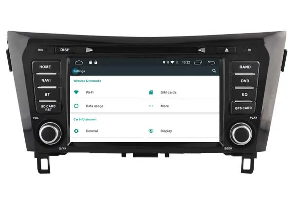 Android 6.0 автомобиль DVD для Nissan Qashqai 2014 Автомобильный GPS аудио плеер стерео Штатная