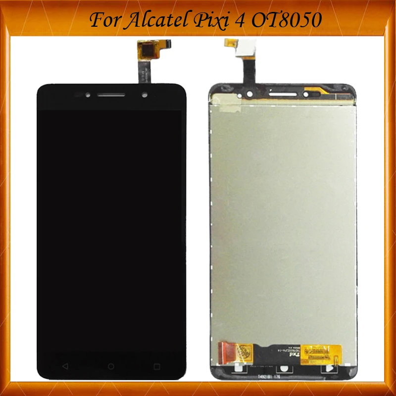 Черный ЖК дисплей 6 0 дюйма для Alcatel One Touch Pixi 4 OT 8050D OT8050 8050 с сенсорным экраном и