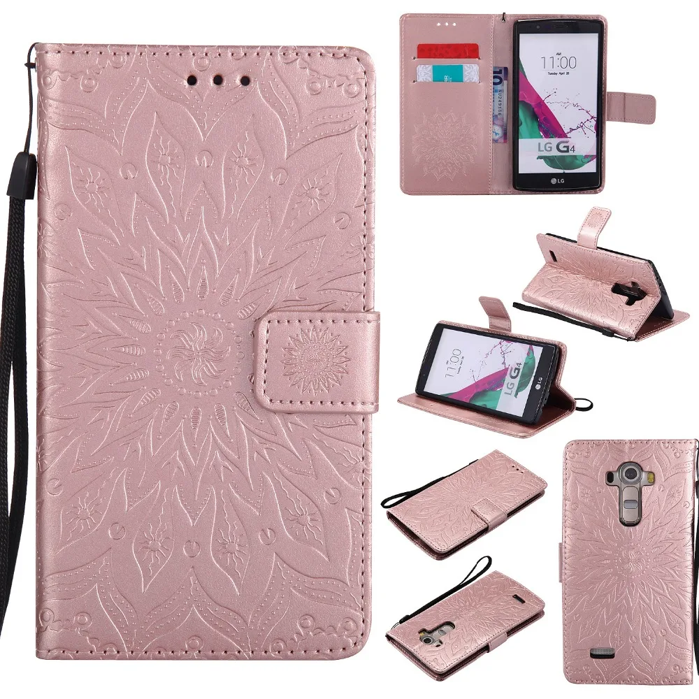 For Coque LG G4 LGG4 Leather Wallet Flip Case Printing Back Cover H815 H818 Cell Phone Silicon Protector Funda Capa |