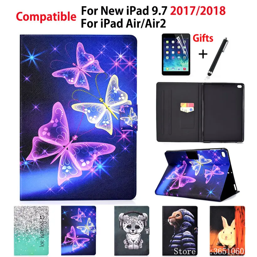 Чехол для Apple iPad 9 7 дюйма 2018 2017 6 го поколения A1822 A1954 чехол Air 1 2 Модный из