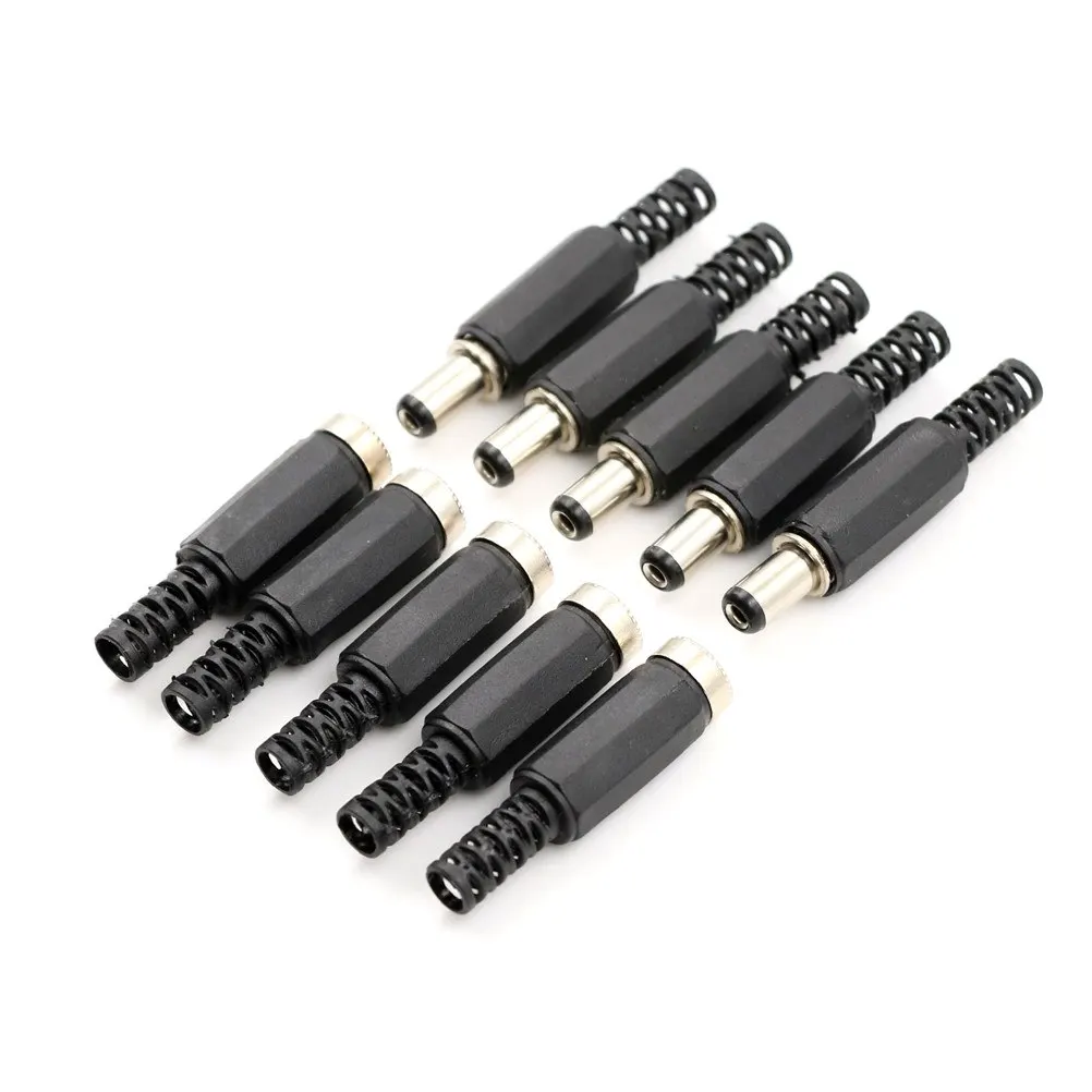 10 шт./компл. 12V/3A DC Мощность Гнездовой разъем Jack + штекер адаптера и