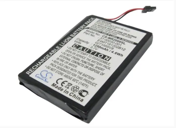Аккумулятор Cameron Sino 1250mAh для MAGELLAN Maestro 3100 2000 2200T 2250T 027100SV8 37-00030-001 E4MT181202B12 |