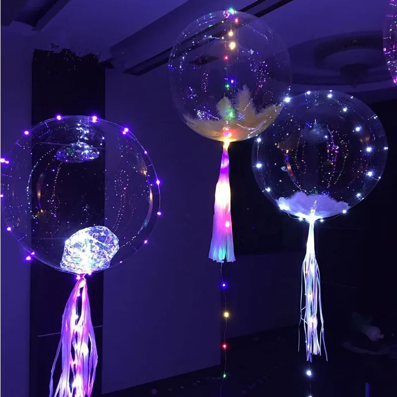 Super Clear нейлон мембрану гелий шар круговой прозрачной волна мяч свадьбы пузыря