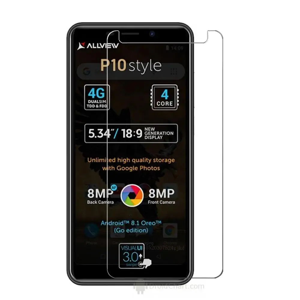 Защитная пленка для Allview P10 стильное закаленное стекло 9H 2.5D Premium p9 P7 A8 P5 life |