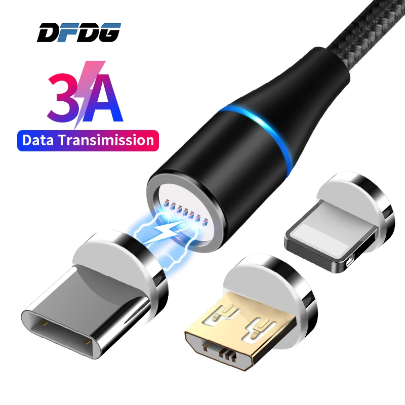 Магнитное зарядное устройство Micro Usb кабель для Iphone Type C адаптер быстрой зарядки