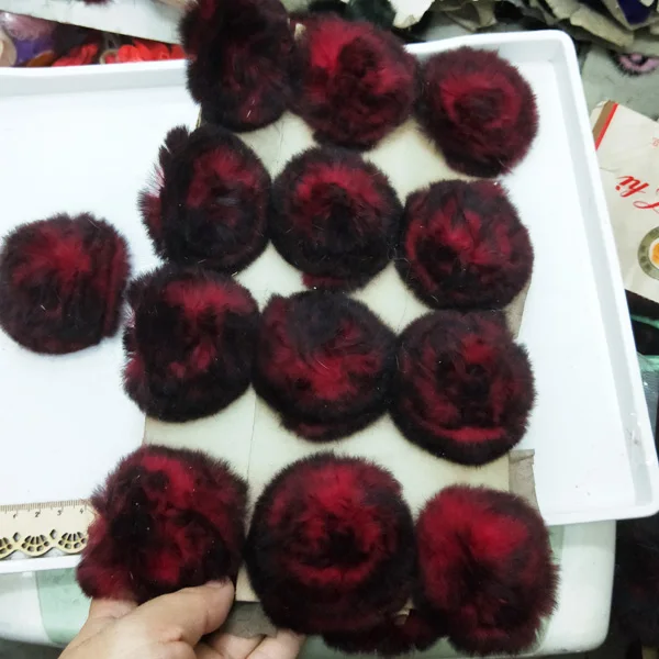 5 шт. DIY помпон норковые помпоны меховые шарики для шитья на вязаных шапках брелок