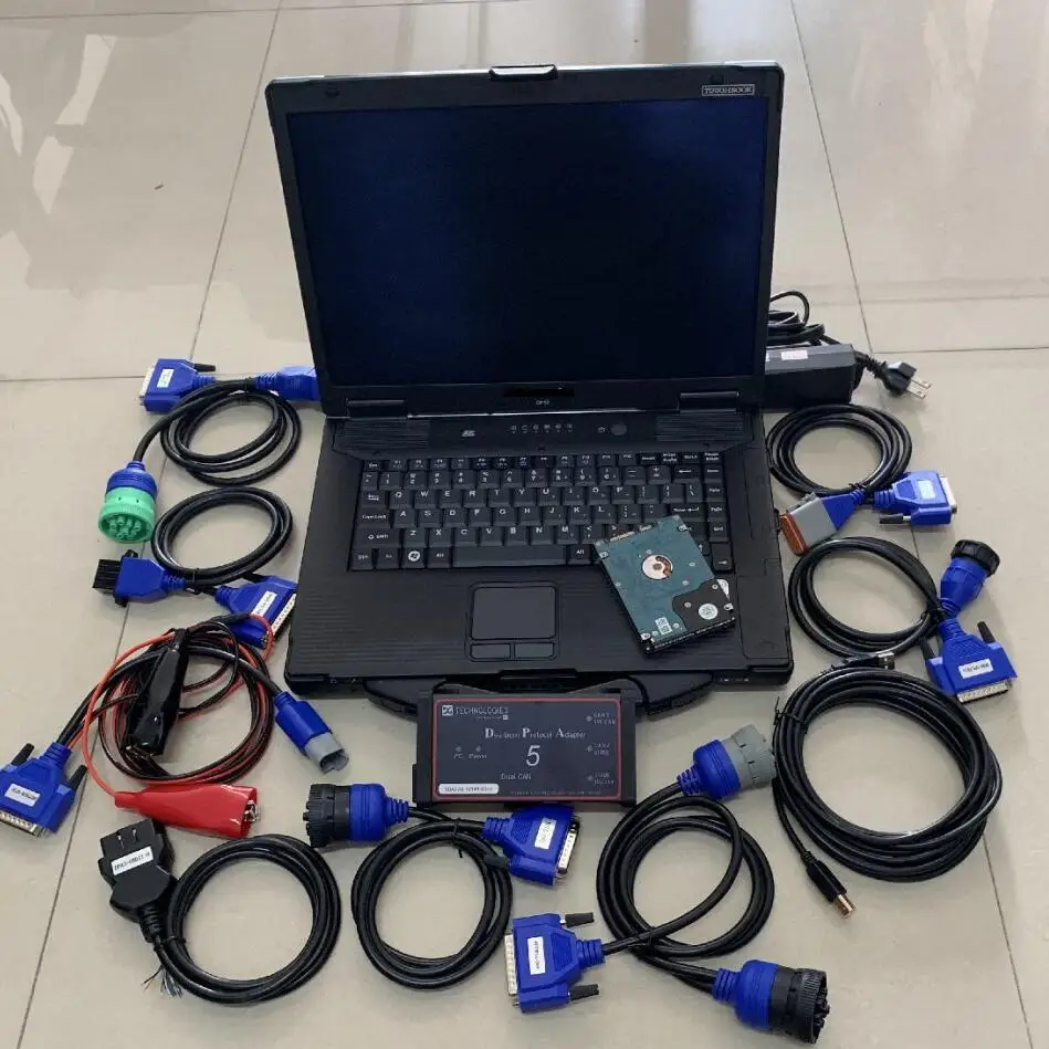 DPA5 - CF-52 - HDD Сверхмощный грузовик сканер инструмент DPA5 Dearborn протокол адаптер без bluetooth USB подключение с CF-52 toughbook и SSD/HDD - Цвет: DPA5 - CF-52 - HDD