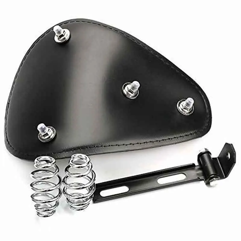 2018 новый коричневый Винтаж Кожаные Мотоциклетные Solo сиденья 3 &quotВесна