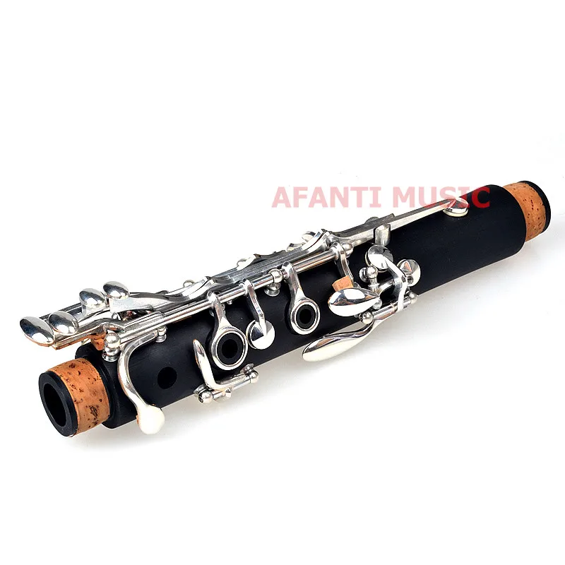 Afanti Music Falling Tune B/жесткий каучук/никель кнопочный кларнет (CLA 144)|rubber clarinet|clarinet bclarinet