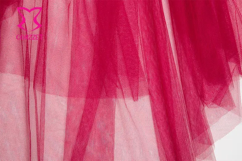 Женская плиссированная юбка в стиле стимпанк Готическая длинная из хлопка и тюля