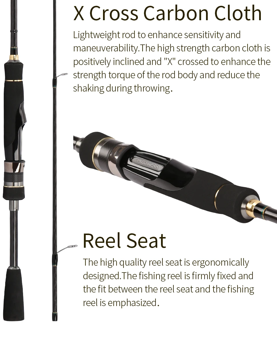 Tsurinoya MYSTERY 1,8 м/1,98 м MF Action power рыболовные удочки Spining Sea bass Rod Long casing Trout Rod FUJI направляющие кольца Cast Rod