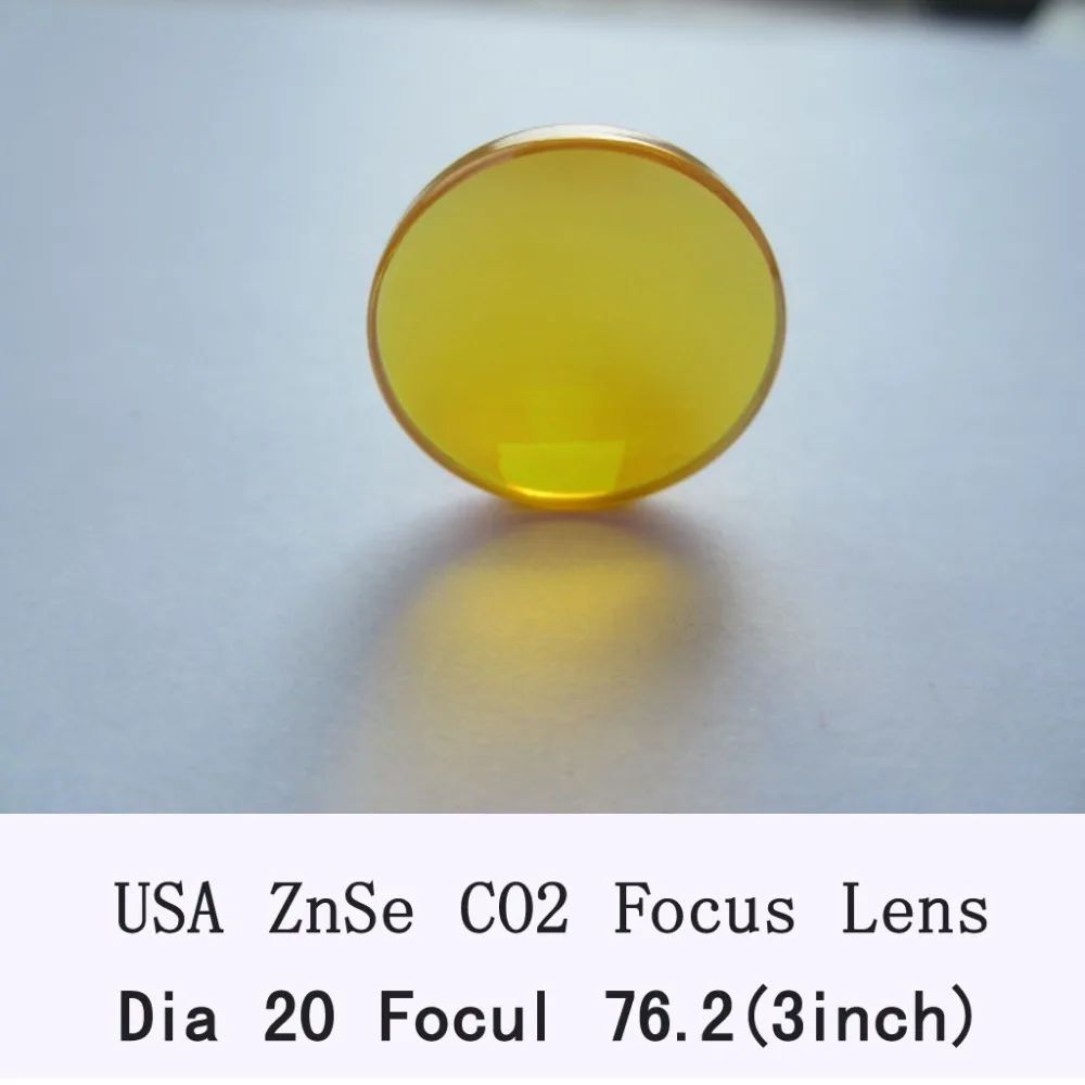 

USA ZnSe Co2 Laser Lens 20mm Diameter 76.2/3" Focus Length For Laser Engraver and Cutting Machine Freeshipping HQ