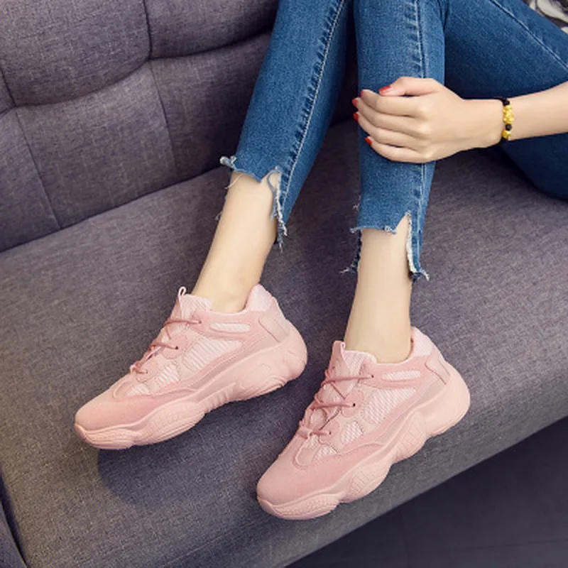 Кроссовки для папы 2018 обувь кроссовки на танкетке дышащая парусиновая женские