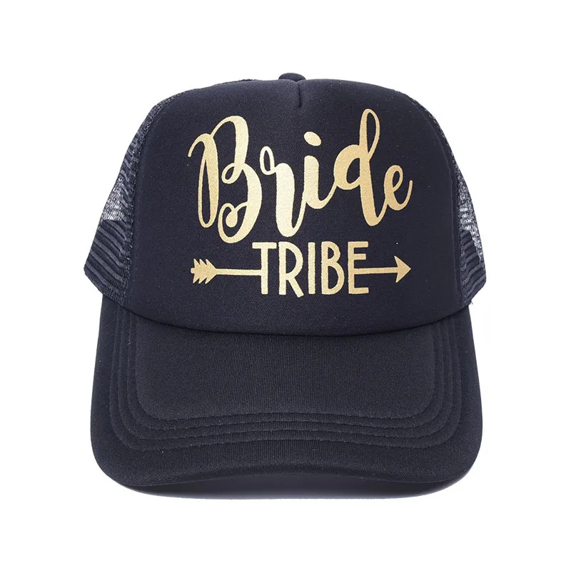 Курица вечерние украшения надпись Bride Tribe шляпа Кепки невесты команды чтобы быть