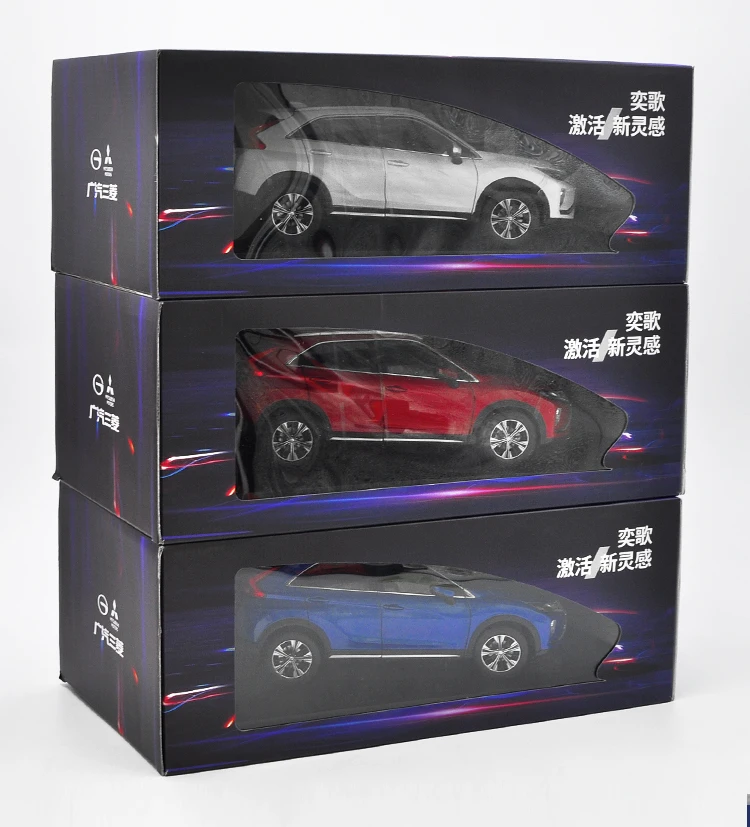 1:18 литая модель для Mitsubishi ECLIPSE CROSS синий внедорожник игрушечный автомобиль миниатюрная Коллекция подарков