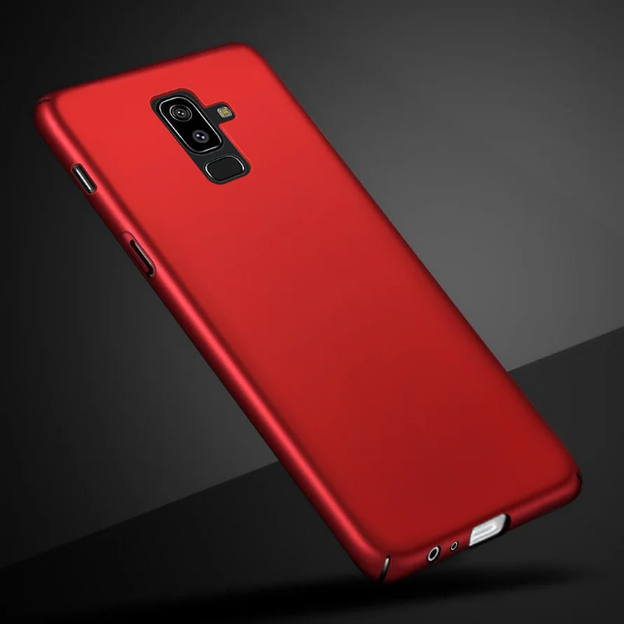 Роскошный модный чехол для Samsung Galaxy J8 2018 360 жесткий поликарбонатный фиолетовый