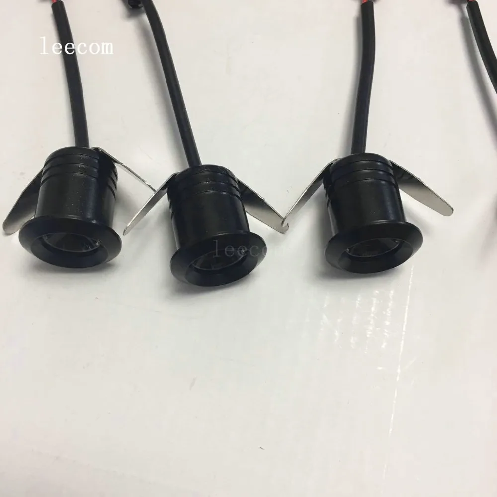 Ac110vRushed настоящие Luces Led 10 шт./лот Мини Светодиодный точечный светильник черный