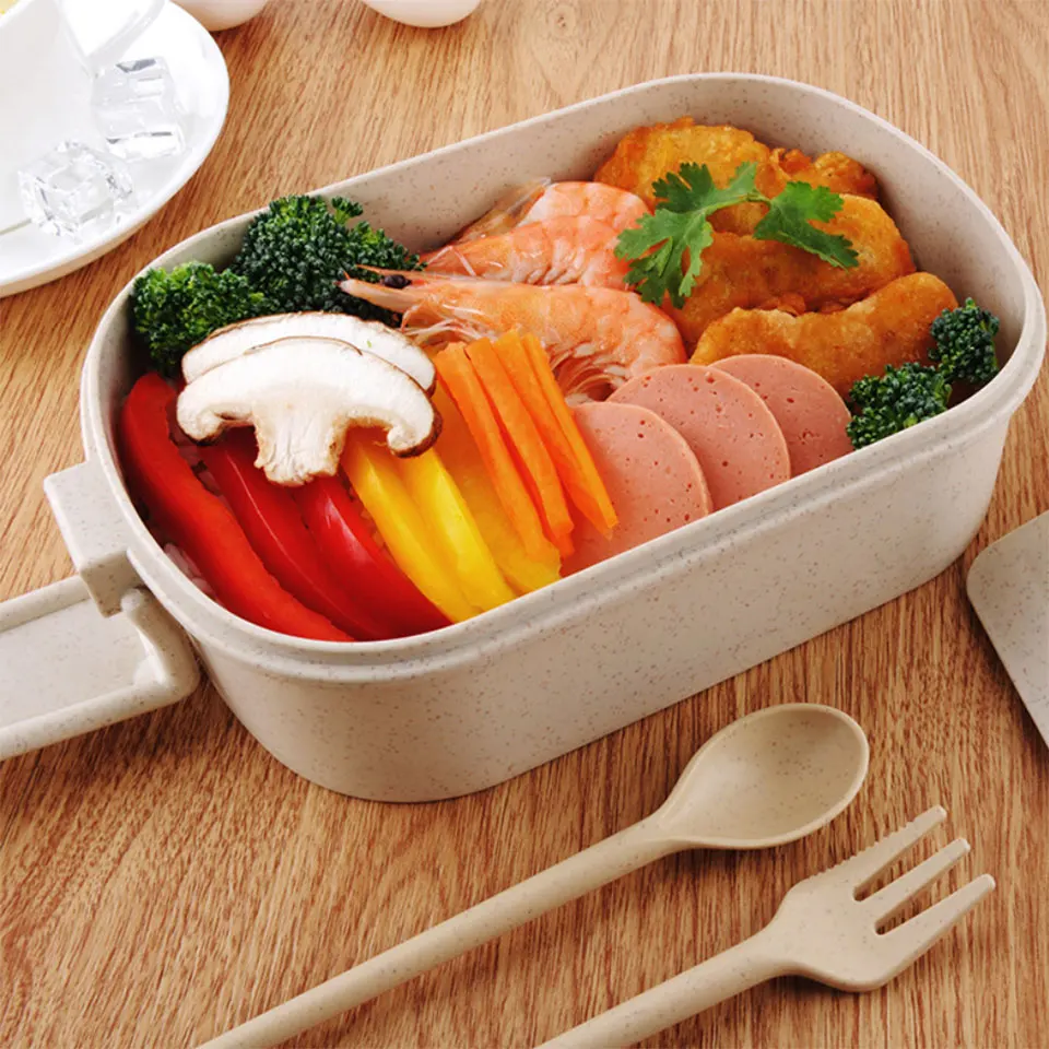 Ланчбокс 800 мл Прозрачная крышка Bento Box герметичное уплотнение японский стиль еда