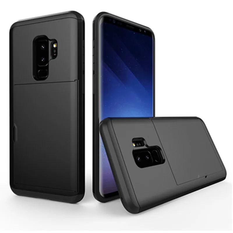 Для samsung Galaxy S10E S8 S9 Plus Note 4 5 8 9 роскошный скользящий слот для кредитных карт Hybrid