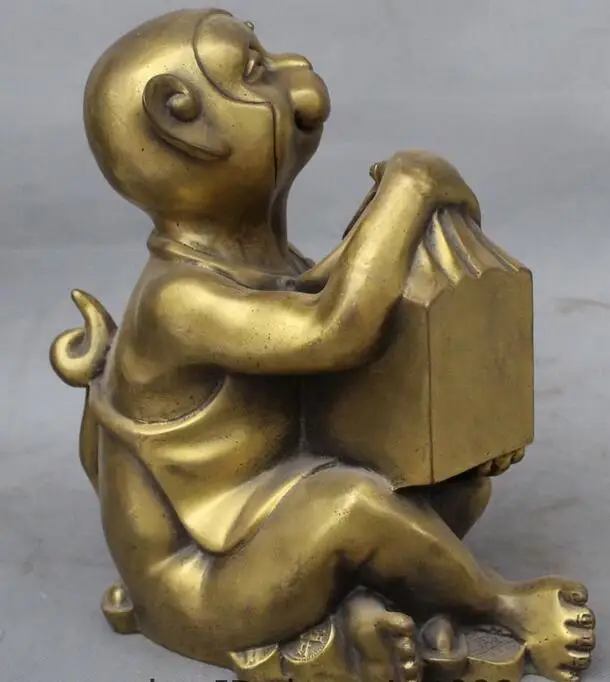 9 &quotнародное искусство Китая чистый Зодиак из латуни фигурка для привлечения