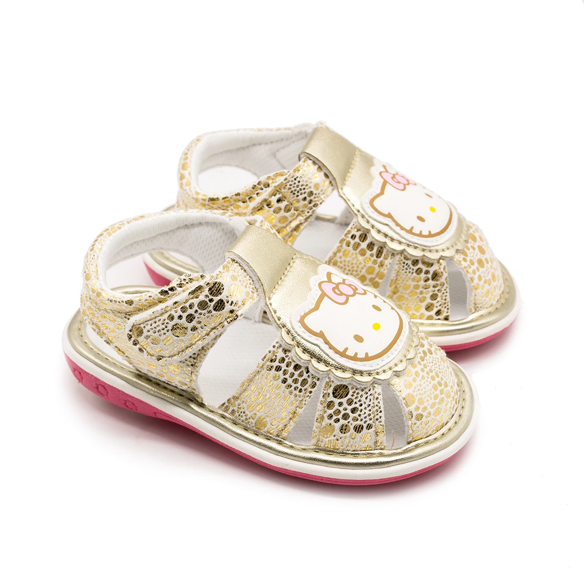 Девочки обувь hello kitty узор мягкие Нескользящие без застежки новая детская 0