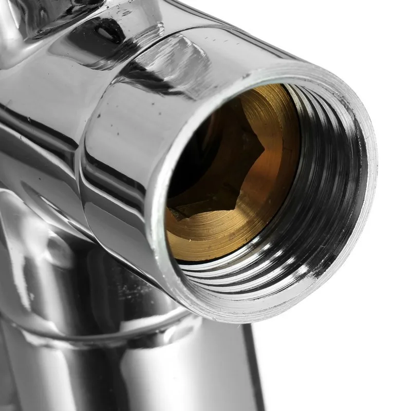 

1 Pcs Mrosaa Brass 1/2 Bathroom Shower Faucet Tee Connector Chrome Plated 3 Way Diverter Toilet Bidet Shattaf Tap Valve