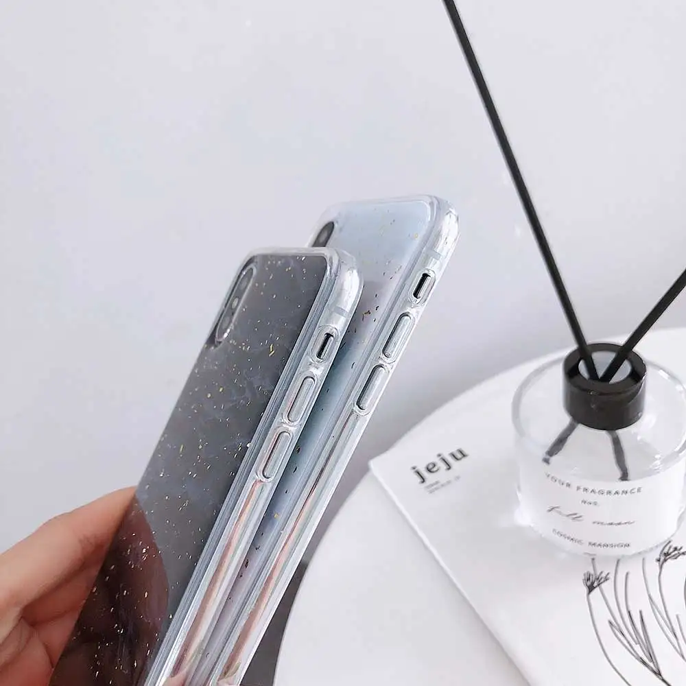 Чехол Boucho из цветной золотой фольги для iphone XS MAX XR X 6S 7 8 Plus модные чехлы с