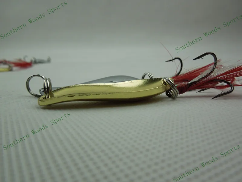 8 шт./лот прижимная металлическая ложка для рыбалки приманка жесткая рыболовные