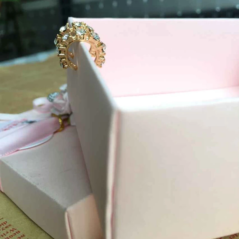 1 шт. модные золотистые Серебристые круглые прозрачные стразы серьги манжеты с