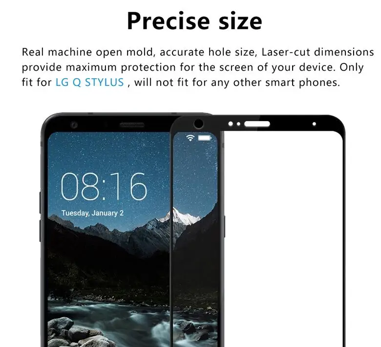 2 шт./лот полное покрытие закаленное Стекло для LG Q стилус 6 &quotЭкран протектор Stylus