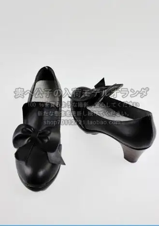 

Anime Black Butler Cover Ciel Phantomhive Black Cosplay Shoes Customized Size