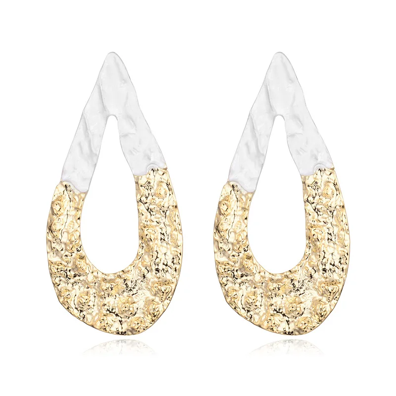 gold and silver Серебряные золотые серьги для женщин, модное ювелирное изделие, Женские аксессуары из сплава, винтажные большие серьги для женщин, Brincos Новинка - Окраска металла: gold and silver