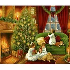 Алмазная картина сделай сам, полноразмерная картина с Санта-Клаусом, Рождественская открытка, подарок, 5D алмазная вышивка крестиком, мозаика, украшение для дома