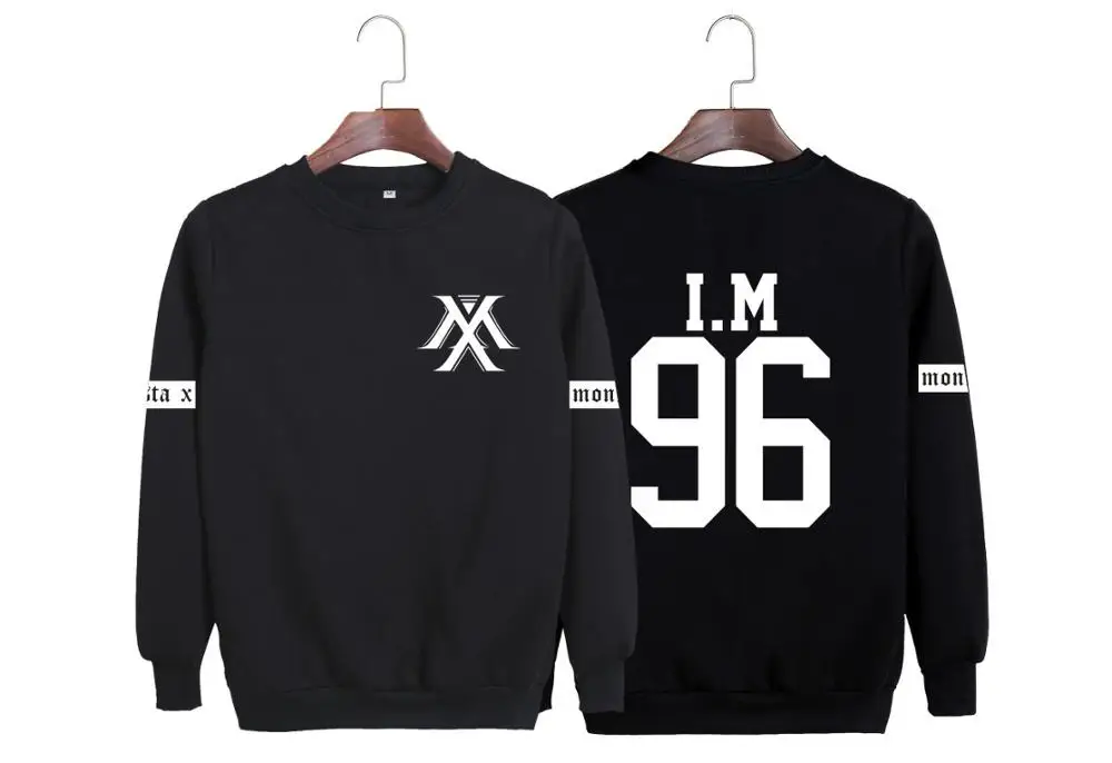 MONSTA X combinationI. M fuente base mostrar heng yuan hao primero con los hombres y mujeres que sirven a ronda cuello de lana | Мужская